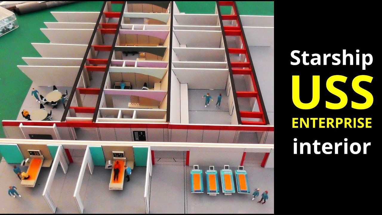 Моя ОГРОМНАЯ модель звездолета «Энтерпрайз»! Медицинский отсек, палуба 19!