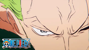 Zoro Clashes With the Seraphim | One Piece