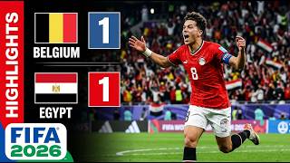 Belgium vs Egypt Highlights | 1-1 | FIFA World Cup 2026