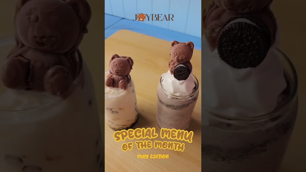 Crystal Boba Milk Joybear dan Cookies N Cream Joybear