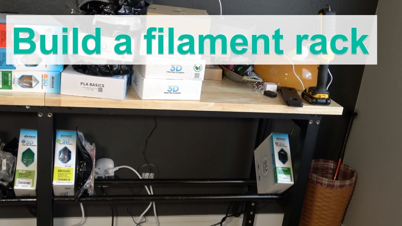 Build a Simple Filament Rack! Super Simple Easy Design.