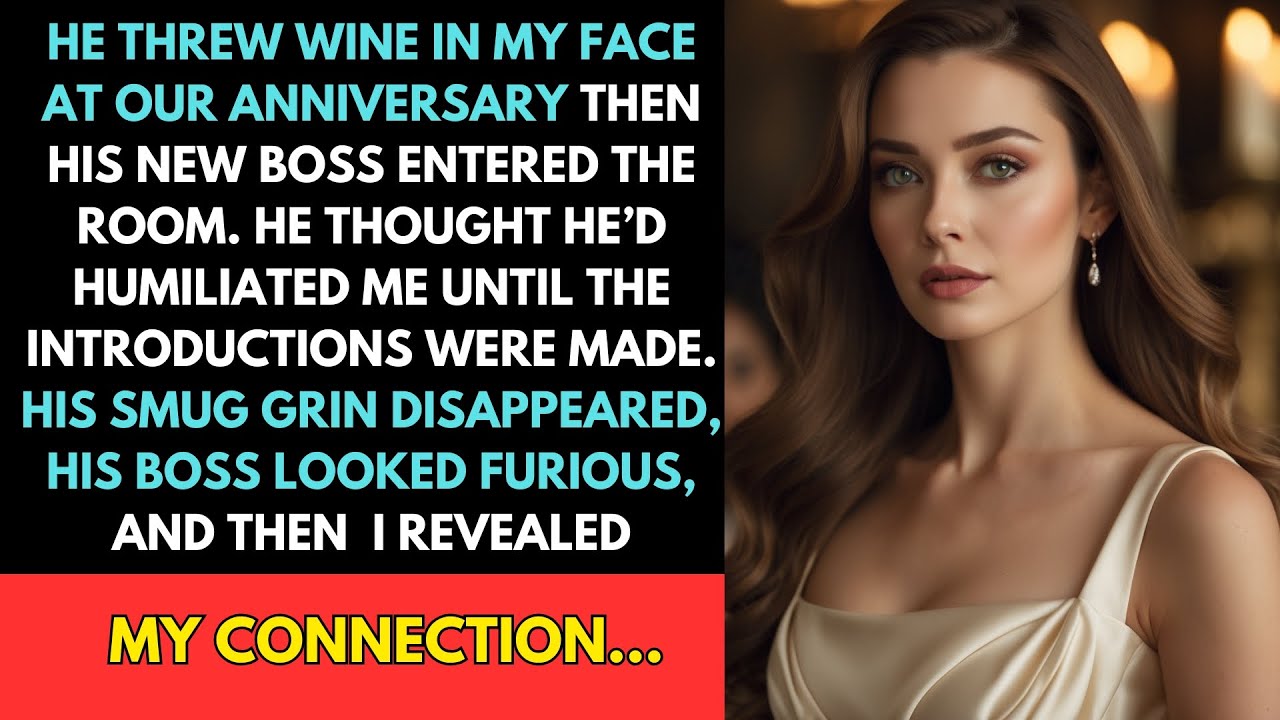 He Threw Wine In My Face At Our Anniversary—Then His New Boss Entered The Room