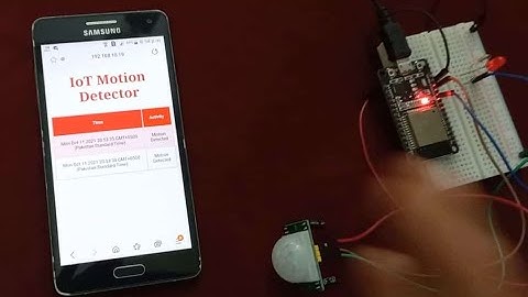 (Demo) ESP32 IoT Motion detection web server and email altert