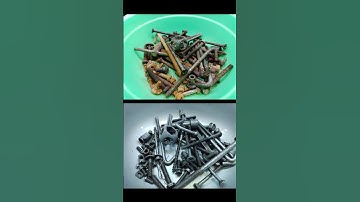 REMOVE RUST WITH MAGICAL CHEMICAL IN YOUR HOME AND EASY TO DO IT #rust #restoration #bolt