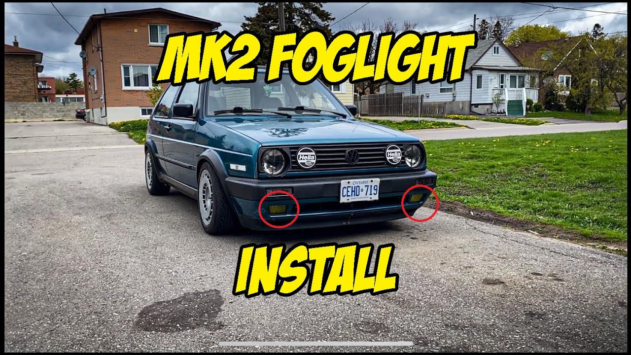 Volkswagen Golf MK2 Build Episode 12 Foglight Install YouTube