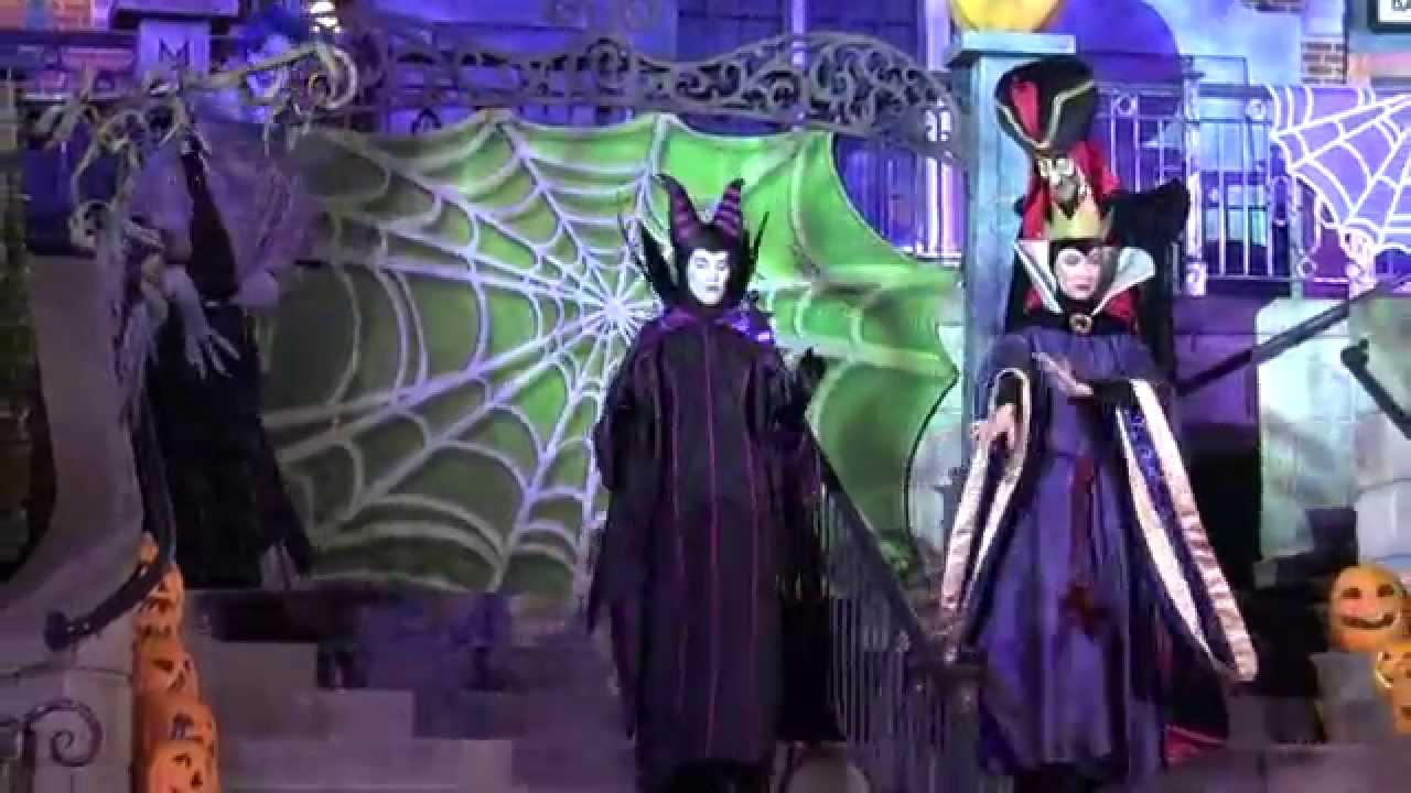 4k mickeys halloween party villains farewell 2015 disneyland youtube