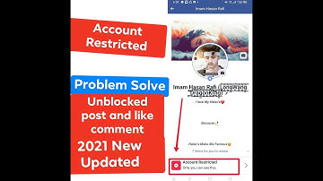 How to Facebook Account Restricted Problem Solve || Unblock Post Like Comments" 2021 big Updated।।