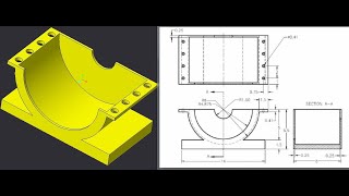 Pump lower housing 3D model creation in CREO Parametric