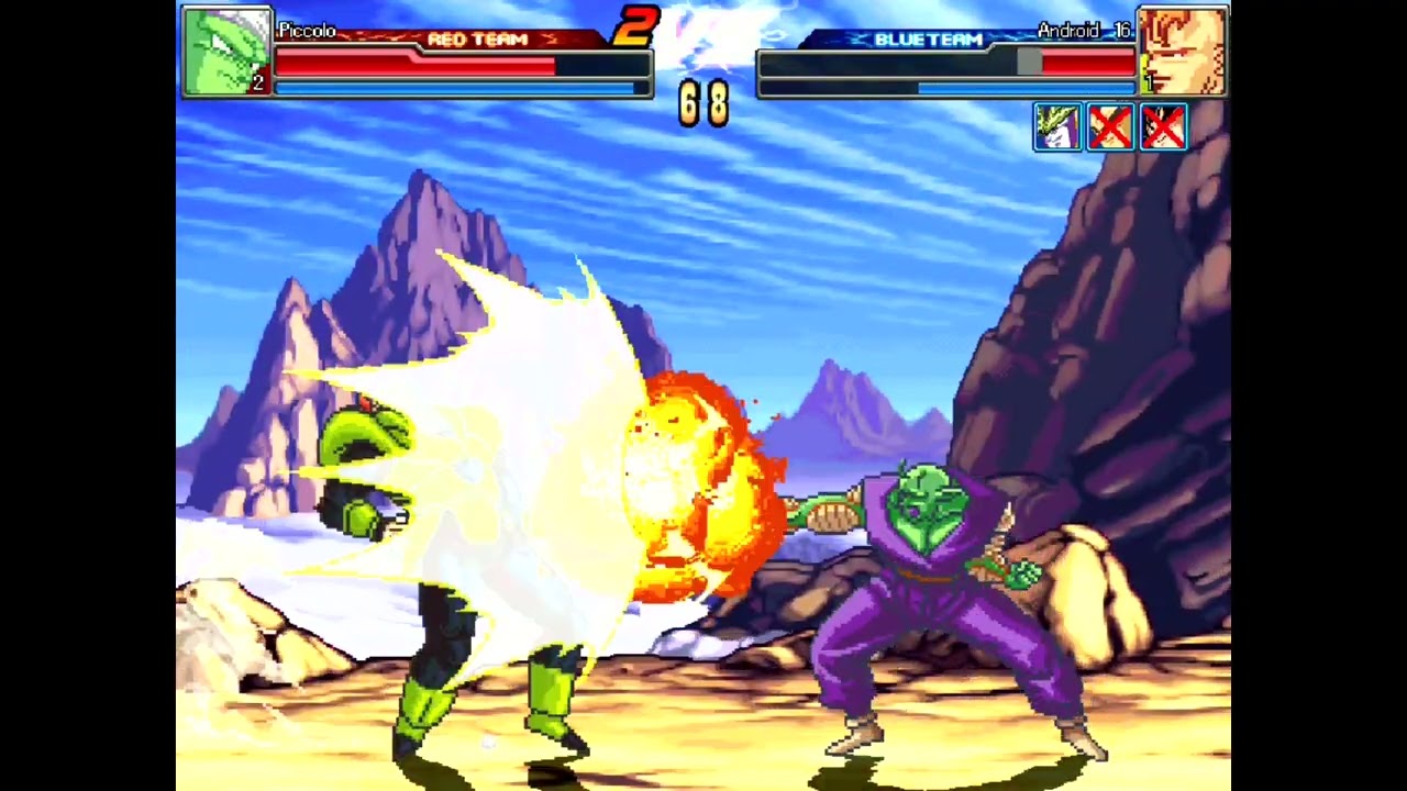 MUGEN Birthday Special #4 - Piccolo (Me) vs Goku, Vegeta, Android 16, and Perfect Cell