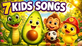 See You Later Alligator 🐊 + 6 More Adorable Kids Songs | Cute 3D Animated Nursery Rhymes Compilation