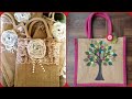Beautiful handmade jute craft bag ideas