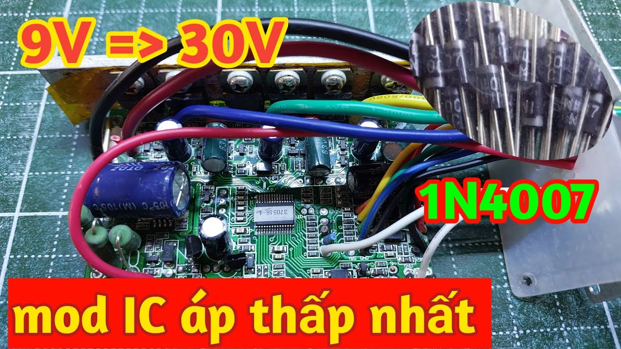 Cách mod ic điều tốc xe đạp điện áp về áp thấp sd chế quạt BLDC | áp dụng mod cho mọi loại IC