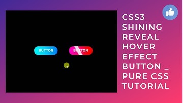 CSS3 Shining Reveal Hover Effect Button _ Pure CSS Tutorial