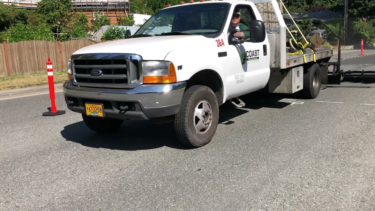 Lynnwood, Washington's pilot project using biobased RePlay Asphalt-Rejuvenating Sealer begins.