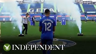 Mason Greenwood unveiled as Getafe player to cheering crowds