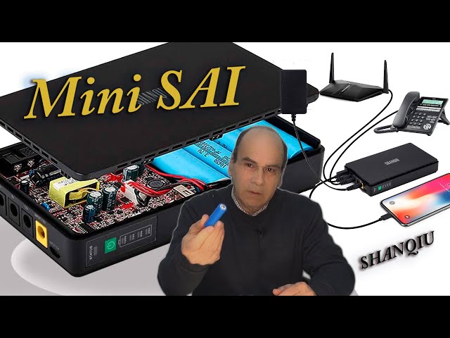 Mini SAI, sistema de alimentación ininterrumpida para el router