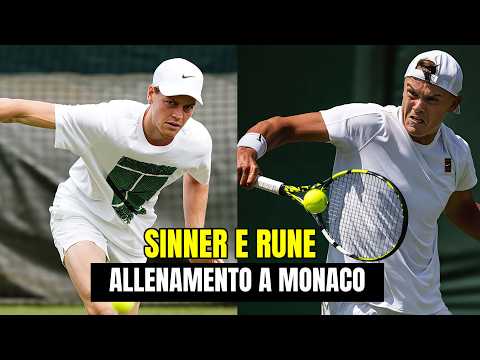 Video Jannik Sinner avvistato in allenamento con Holger Rune a Monaco