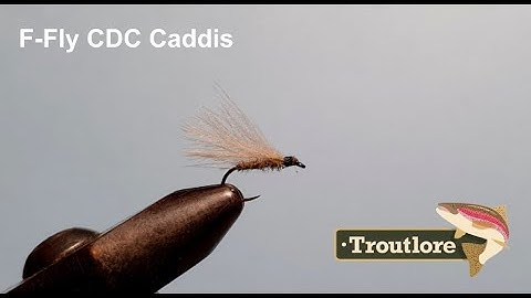 F-Fly CDC Caddis Pattern - Troutlore Fly Tying #tieyourown