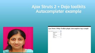 Ajax Struts 2+ Dojo Toolkits plugin Autocompleter tags example Profile
