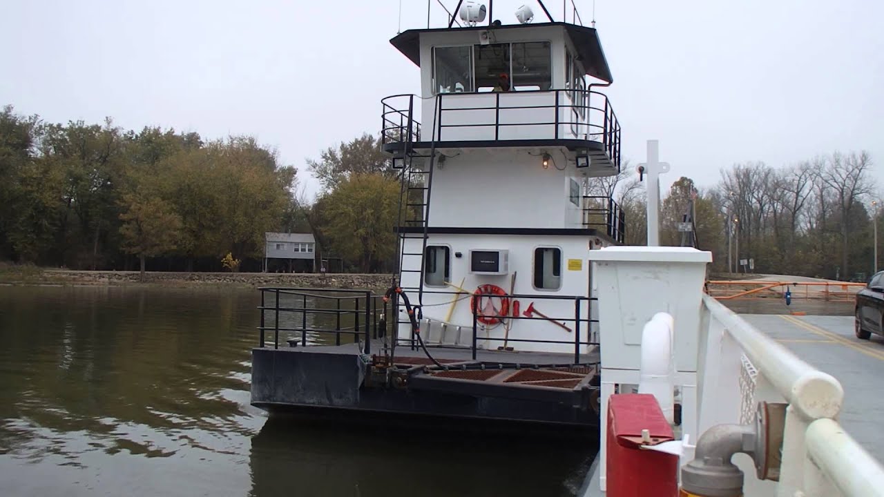 Liberty Belle Ferry Illinois River Grafton Brussels pt2 YouTube