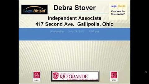 Legalshield July 18, 2012 - Debra Stover  1 min pr...