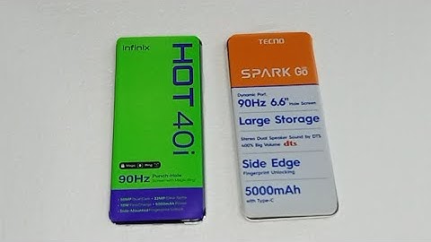 Tecno Spark Go (2024) vs infinix Hot 40i: Speed test