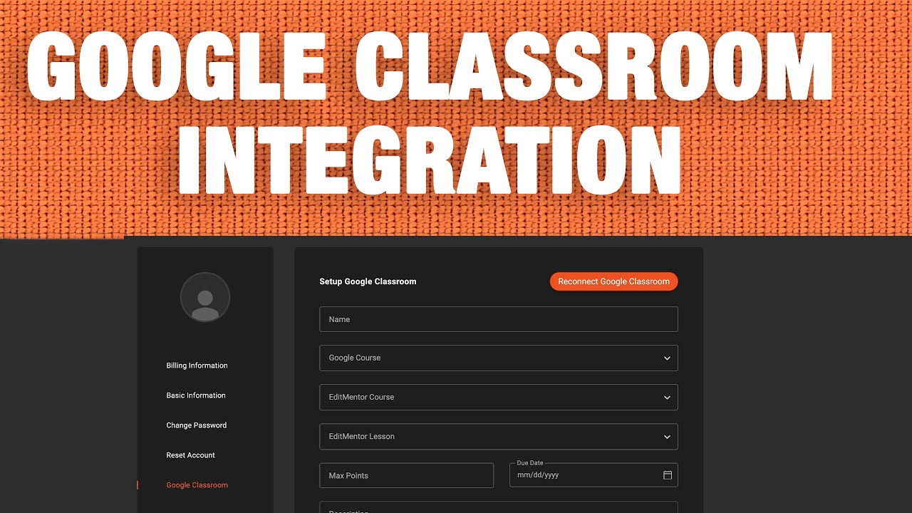 EditMentor Google Classroom Integration - YouTube