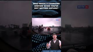 Electric Car STRUCK by Lightning – You Have to See This!