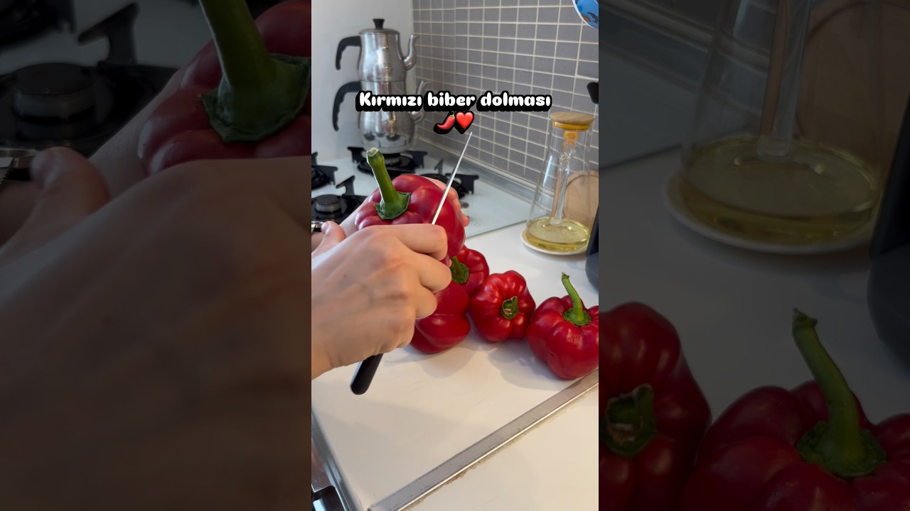 🌶️ Kırmızı Biber Dolması Tarifi | Ev Usulü Lezzet 🌶️ Kırmızı Biber Dolması Tarifi | Ev Usulü Lezzet