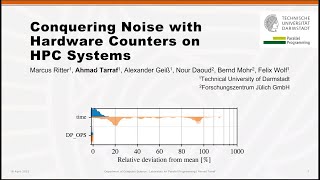 Conquering Noise With Hardware Counters on HPC Systems