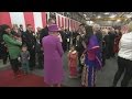 Girl tells Queen 'I like the gloves' during tour of HMS Ocean