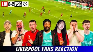LIV 0-4 PSG (agg) Liverpool Fans in Tears😭