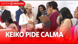 Keiko espera resultado oficial tras pedidos de nulidad | Primera Edición | Noticias Perú