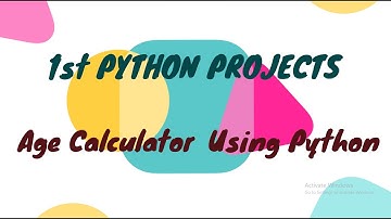 Python projects for beginners in Hindi | Age calculator using python