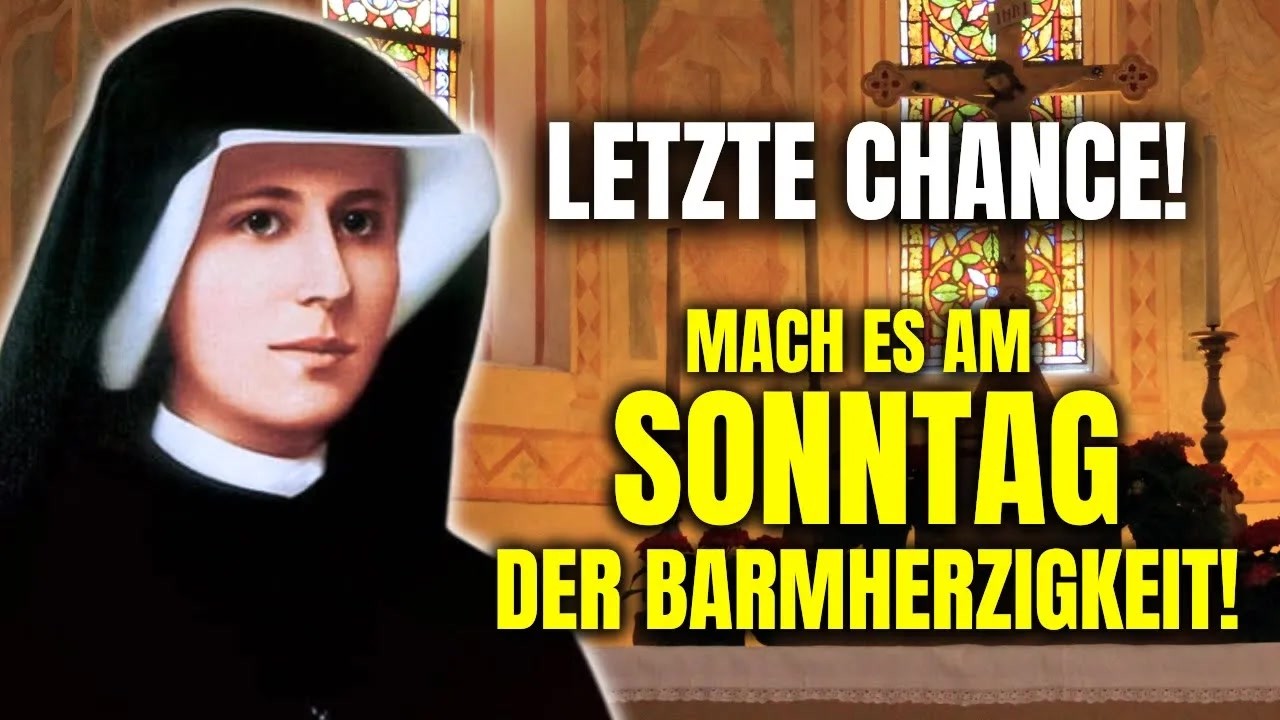 Verschwende DIESE SONNTAG NICHT! Jesus gibt ALLES UMSONST — Aber NUR AN DIESEM TAG!   Hl  Fausty