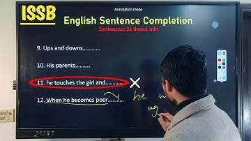 ISSB English Sentence Completion | ISSB Test Preparation