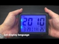 JCC Vibration Sensor Sound Control LCD Backlight Alarm Clock Unboxing And Review - 2619