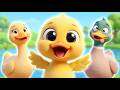 Die Kleine Quack-Familie 🦆 | Entenlied für Kinder | Lustiges Kinderlied auf Deutsch