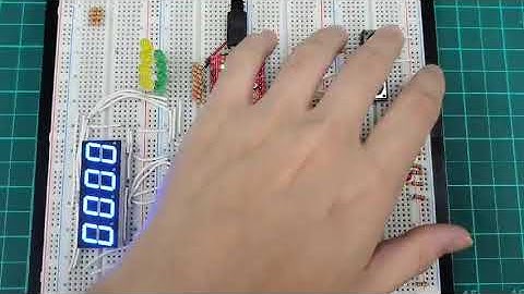 [AVR] DP Blink/Stopwatch,Clock 구분 LED표시/Alarm 시간 표시 기능 동작 영상