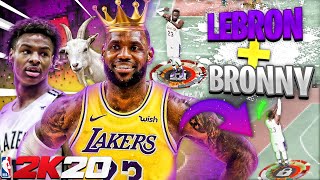 LEGENDS LEBRON & BRONNY JAMES TAKEOVER the PARK again on 2K20