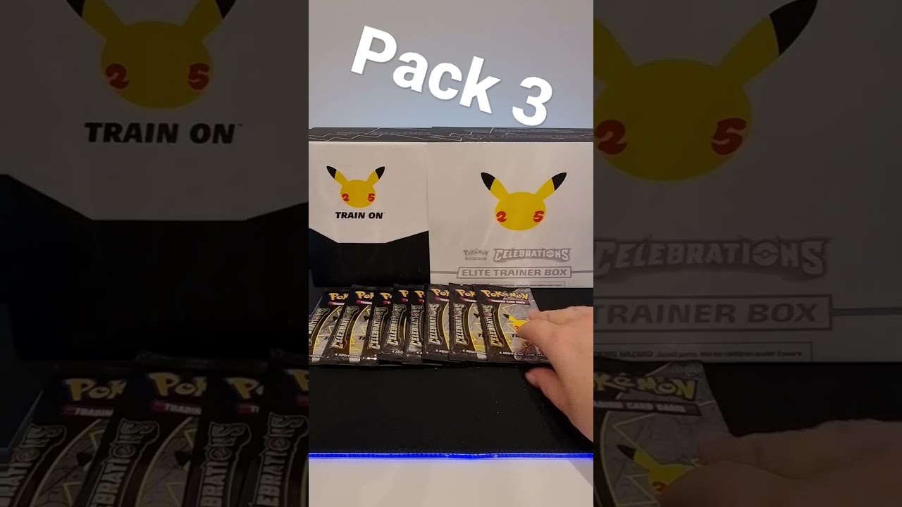 Pokémon Celebrations Elite Trainer Box Opening Pack 3 