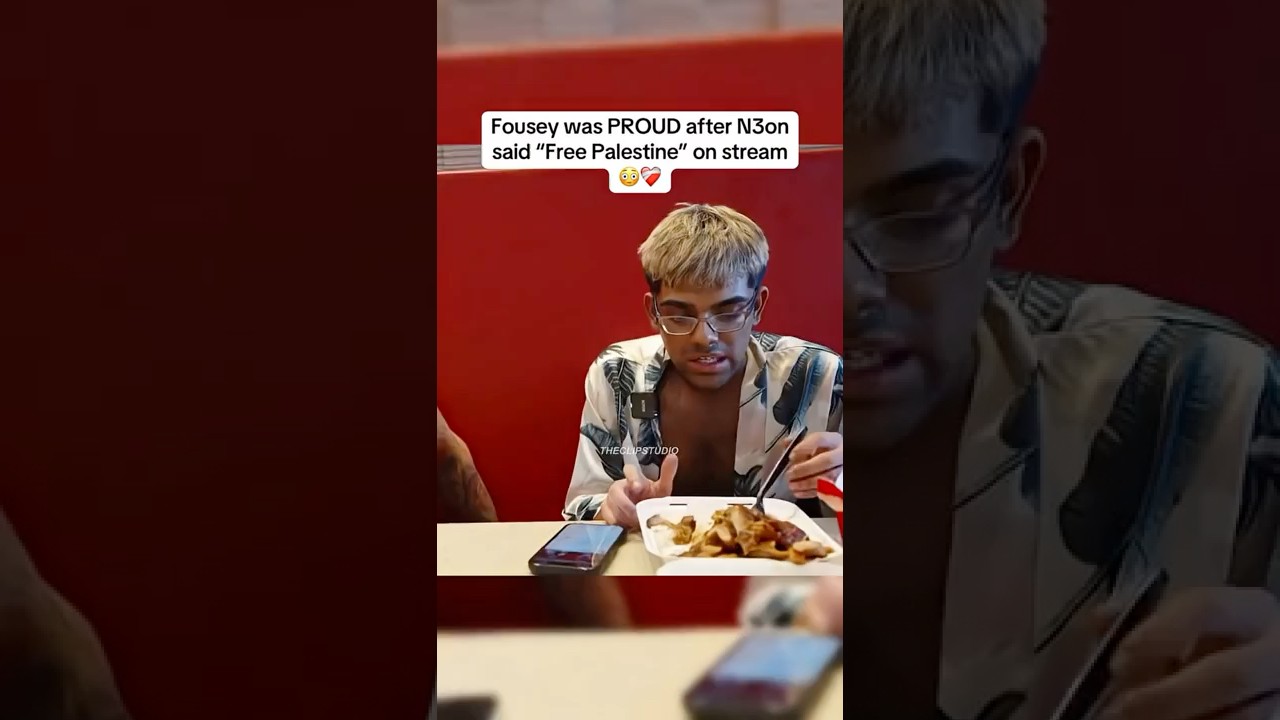 Fousey was PROUD after N3onsaid “Free Palestine” on stream😳❤️‍🩹