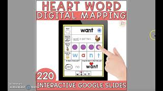 Heart Word Digital Word Mapping Preview