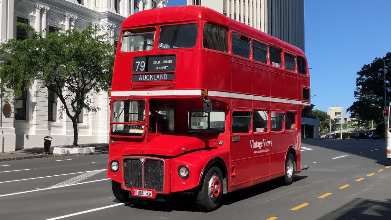 UK Red Double Decker Bus, in Auckland.