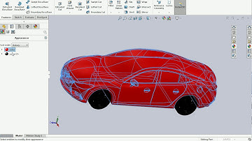 Car Model. Solidworks. surface.