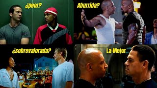 ¿Cuál es la MEJOR película de RAPIDO Y FURIOSO? |  Análisis a toda la saga #fastx