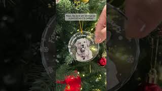 In Loving Memory Forever In Our Hearts | Personalized Glass Photo Ornament