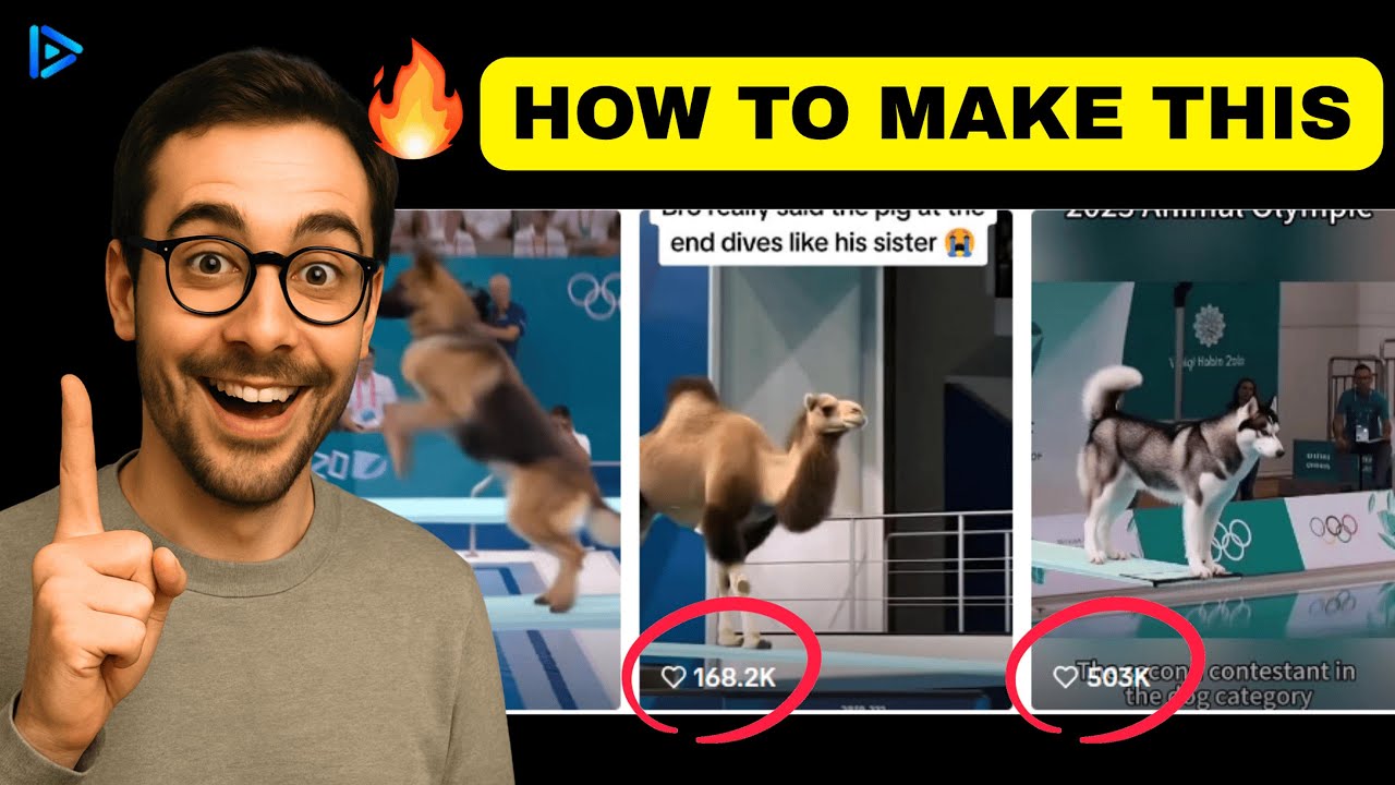 How to create the Viral Animal AI Olympics step by step | Deevid AI How-To