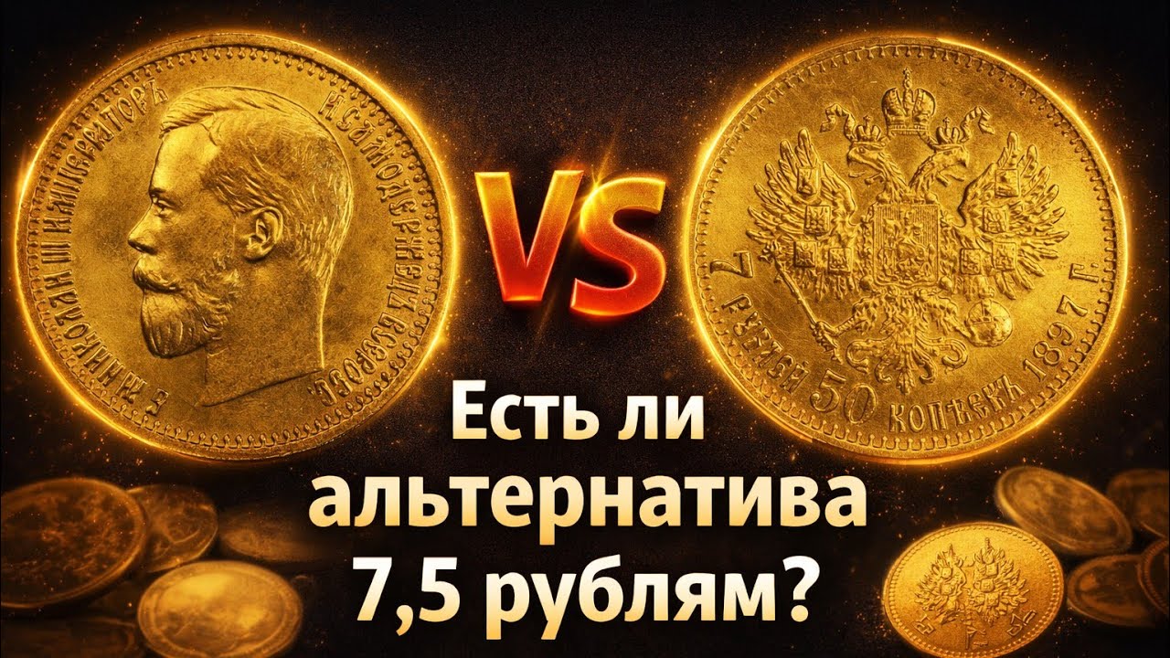 Есть ли альтернатива в царском золоте монете 7.5 рублей? И если да, то в каком бюджете?