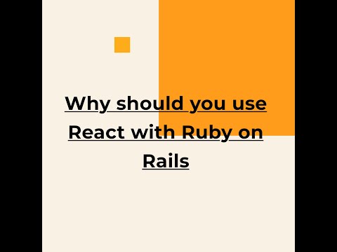 Why should you use #ReactJS with Ruby on Rails
